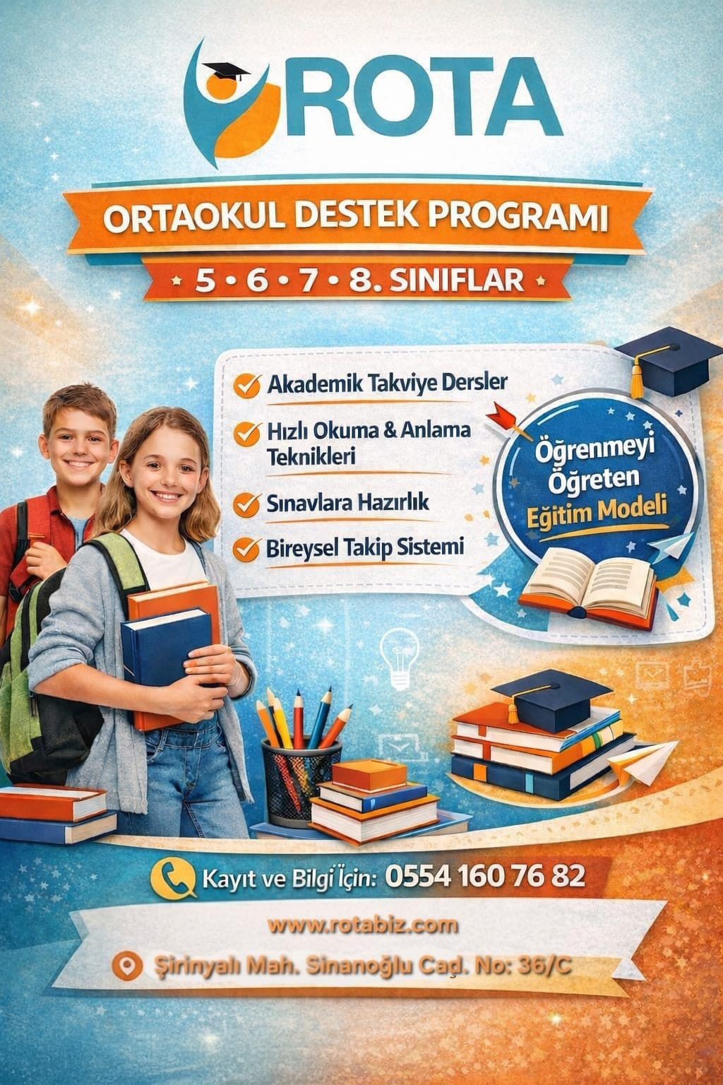 Rota Eğitim’den 5, 6, 7 ve 8. Sınıflar İçin Kapsamlı Ortaokul Destek Programı!